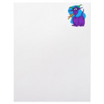 Flame Sneezer Purple Dragon Letterhead Template