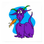 Flame Sneezer Purple Dragon Posters