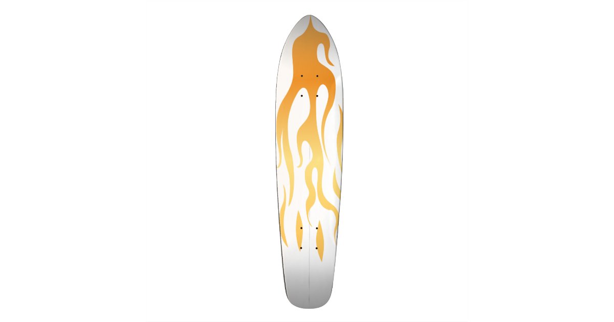 Flame Surfboard Skateboard Deck | Zazzle
