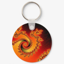 Flame Triple Twirl Keychain
