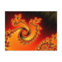 Flame Triple Twirl Postcard