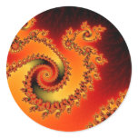 Flame Triple Twirl Stickers