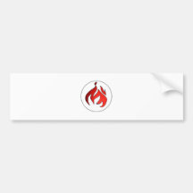 Flame Tuft of Fire from Hot Water Music Bumper Sticker