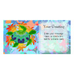 Flame Turtle Custom Card Personalized Photo Card