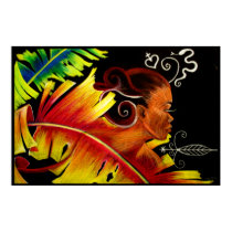 Flame V Glass posters by haitianart Flame V Glass posters