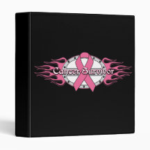 Flame Wings - Breast Cancer SURVIVOR Binders