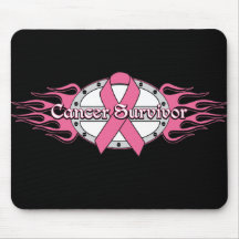 Flame Wings - Breast Cancer SURVIVOR Mouse Pads