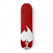 Flame Woman Skateboard Deck by PlasmicSteve Flame Woman Skateboard Deck