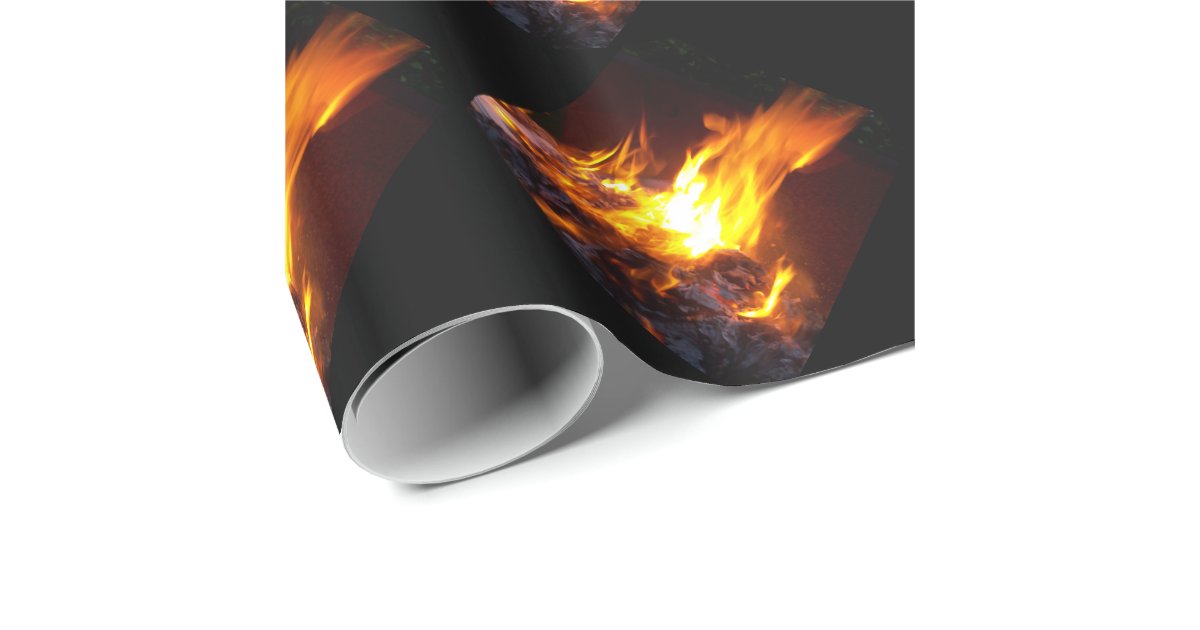 Flame Wrapping Paper 1 Zazzle