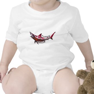 Flamed Fish and FishTs Joined together for Kewl Ts T-shirt