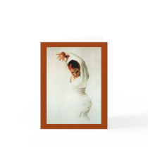 Flamenco Dancer Greeting Card