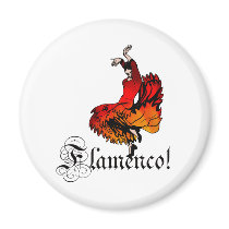 Flamenco Dancer Fridge Magnets