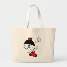 Flamenco dancer ole! tote bags