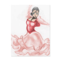 Flamenco Dancer Postcard
