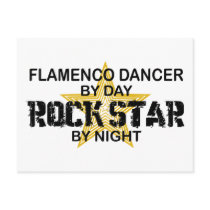Flamenco Dancer Rock Star by Night postcards