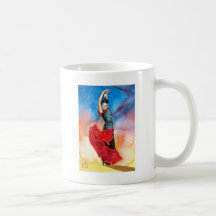 FLAMENCO DANCER watercolour Coffee Mugs