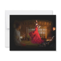 Flamenco fire lights a tea house in Tokyo, Japan invitations