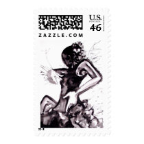 FLAMENCO SPLASH postage by whittyart FLAMENCO SPLASH postage