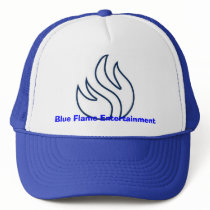 flameoutline_blue, Blue Flame Entertainment hats