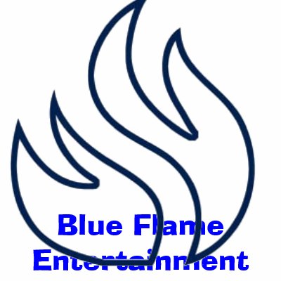 flameoutline_blue, Blue Flame Entertainment Polo Shirt by Bluelotusinc504
