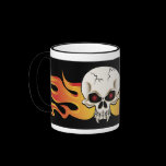 Flames and Fangs Skull mugs
