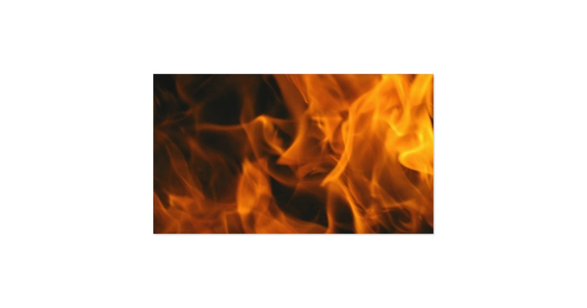 Flames and FIre Business Card | Zazzle