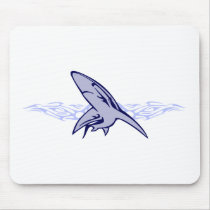 Flames and Shark mousepads