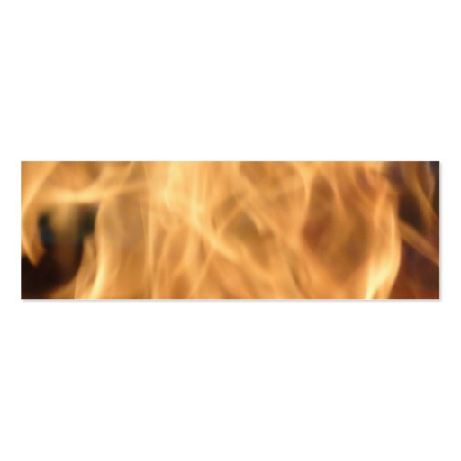 Flames Bookmark Business Card Template