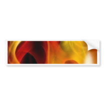 Flames Bumper Sticker