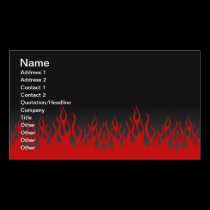 Flames Business Card business cards