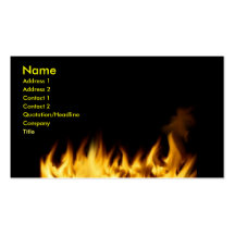 Flames business card