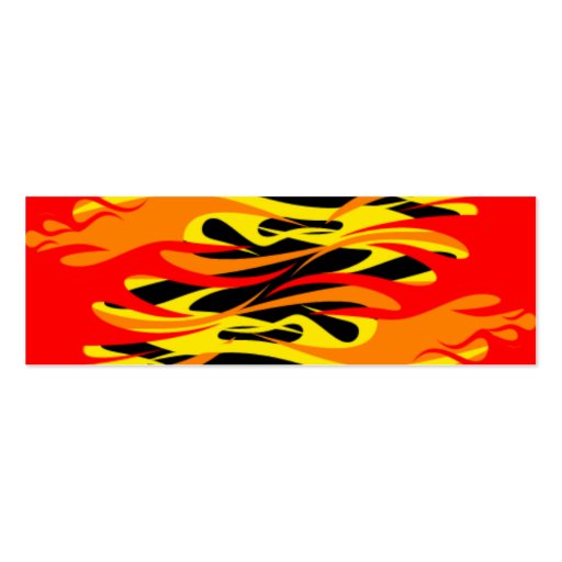 Flames Business Card Template (back side)