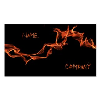 Flames Custom Personalized Double-Sided Standard Business Cards (Pack Of 100)