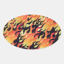 Flames Fire Customize add Name or Text Stickers