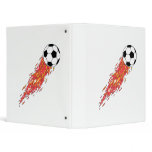 flames fire soccer ball binders