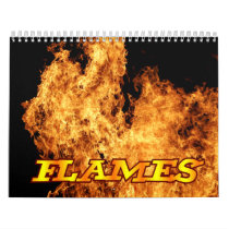 Flames Fire Wall Calendar calendars