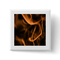 Flames of Fire in a Fireplace Pinback Button