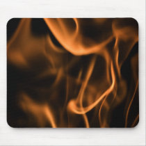 Flames of Fire in a Fireplace Usepads