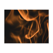 Flames of Fire in a Fireplace Post Cards