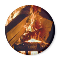 Flames of Fire Fridge Magnets
