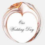 Flames Of Love Wedding Day Sticker