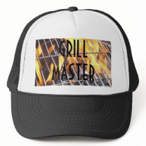 Flames on a Grill, GRILLMASTER hats
