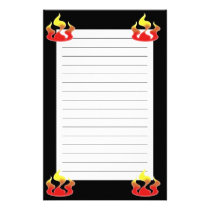 Flames stationery