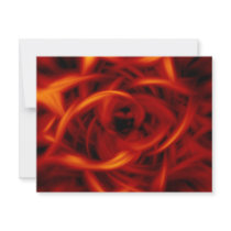 Flames Red invitations