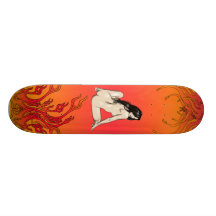 Flames skateboard