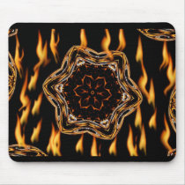Flamin Hot Flower mousepads