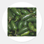 Flamin' Hot Green Jalepeno Peppers Art Stickers