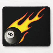 FLAMING 8 BALL MOUSEPADS