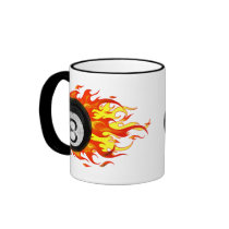 Flaming 8 Ball Coffee Mug
