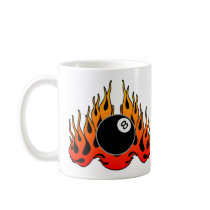 Flaming 8 Ball Coffee Mugs